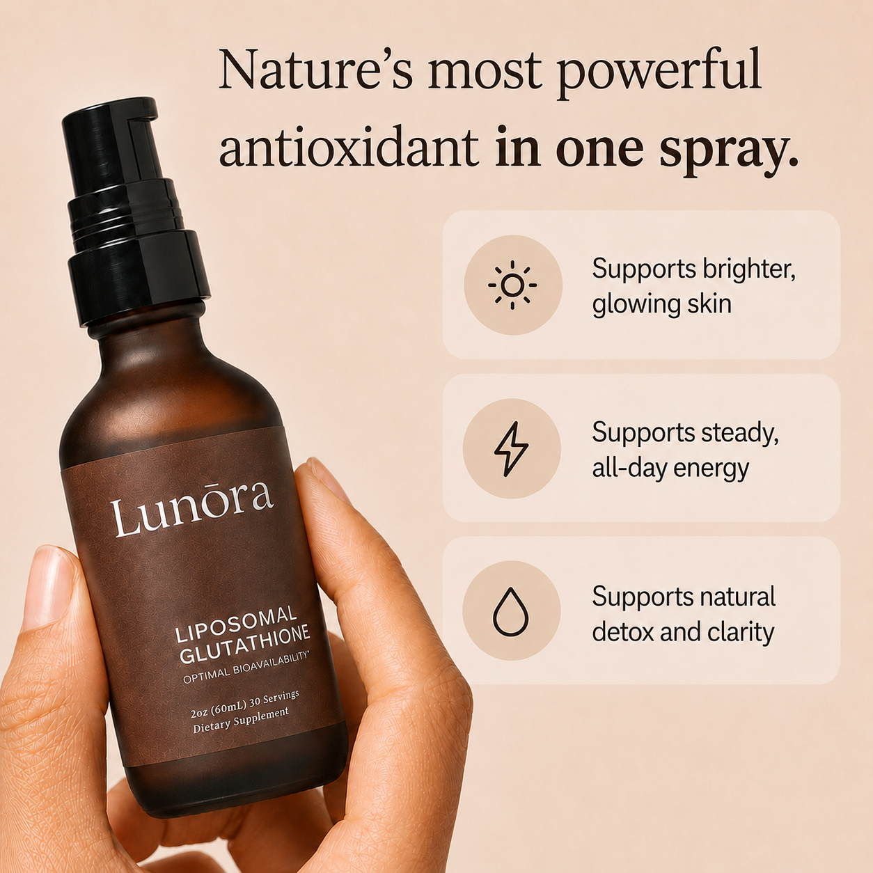 Lunōra Liposomales Glutathion-Spray